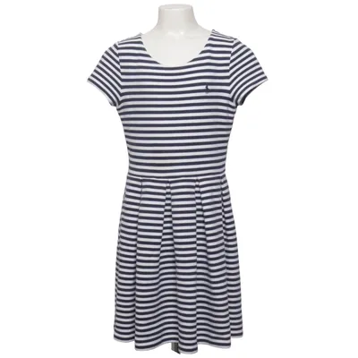 Robe (Bleu, Blanc) de Polo Ralph Lauren Coton, Élasthane, Polyester