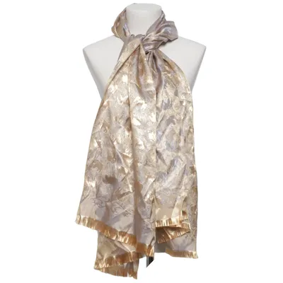 Écharpe (Or, Beige) Soie