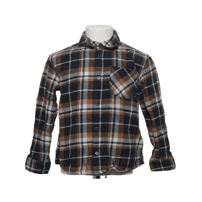 Flannel shirt (Brown, Multicolored) from H&M Cotton