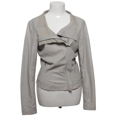 Veste en cuir (Gris) de Cigno Nero Cuir, Polyester