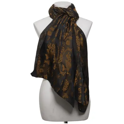 Sjal (Svart, Guldfärgad, Flerfärgad) från Shanghai Tang Silke, Viskos