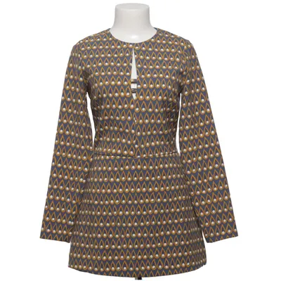 Dress (Blue, Yellow, White) from Zara Trafaluc Elastane, Polyester