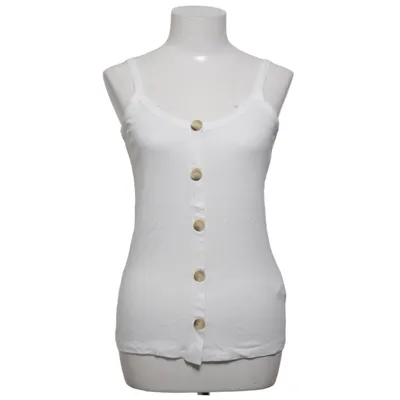 Tanktop (Wit) van Reken Maar Elastaan, Viscose
