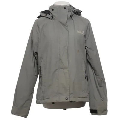 Allvädersjacka (Grå) från Jack Wolfskin Bomull, Polyamid, Polyester, Polyuretan