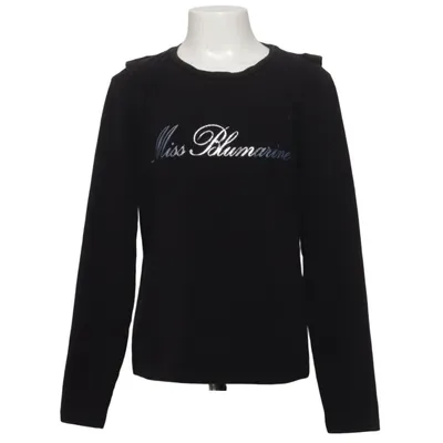Langarmshirt (Schwarz) von Miss Blumarine Baumwolle, Elasthan