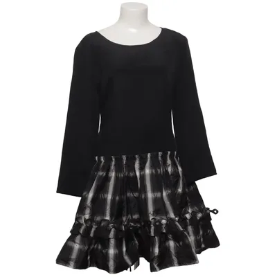 Dress (Black, White) from Alberto Aspesi Silk