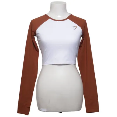 Träningstopp (Brun, Vit) från Gymshark Bomull, Elastan