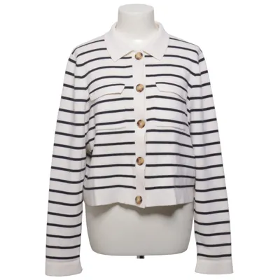 Cardigan (Blanc, Noir) de La Maille Sézane Laine de mouton