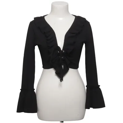 Blouse portefeuille (Noir) de Prague Élasthane, Polyester
