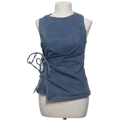Wickeltop (Blau) von Forever 21 Baumwolle, Elasthan, Modal, Polyester, Viskose