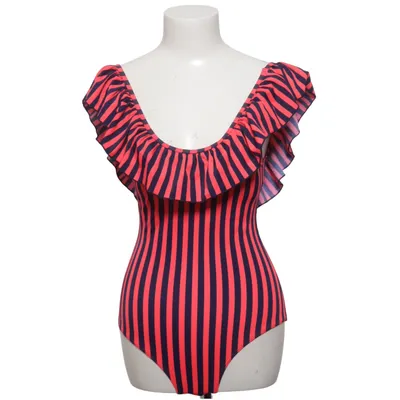 Maillot de bain une pièce (Bleu, Rouge) Élasthane, Polyamide