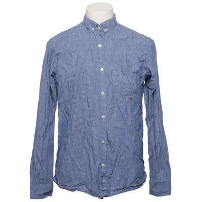 Chemise (Bleu) de Knowledge Cotton Apparel Coton, Lin
