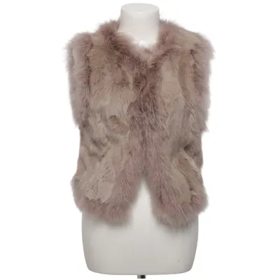 Pelsvest (Beige) fra Kopenhagen by Andersen Pels, Polyester