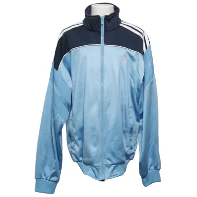 Træningsjakke (Blå, Sort, Hvid) fra Adidas Polyester