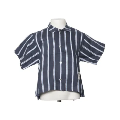Short sleeve shirt (Blue, White) from Tangerine Linen, Polyester, Viscose