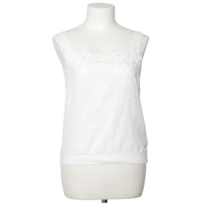 Tank Top (White) from Silver Bird Cotton, Polyester