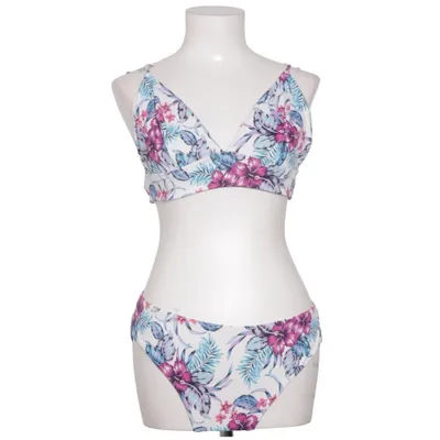 Bikini (Vit, Flerfärgad) från Marine Classics Elastan, Polyester