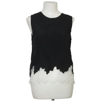 Top (Sort, Hvid) fra Object Polyamid, Viscose