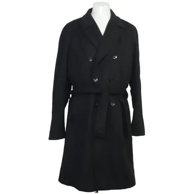 Coat (Black) from Collection Corneliani Cashmere, Polyamide, Polyester, Wool