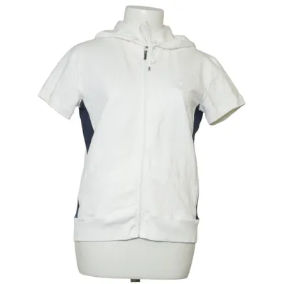 Kortärmad huvtröja (Vit, Blå) från Ralph Lauren Sport Bomull, Elastan