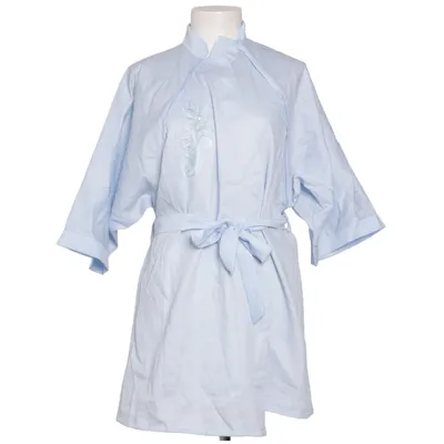 Slå-om bluse (Blå) fra Moda Style Bomuld