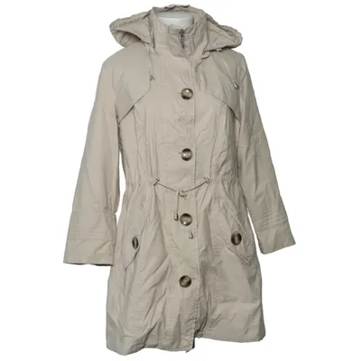 Raincoat (Beige) from Miss H. Cotton, Polyamide, Polyester