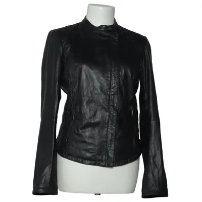 Läderjacka (Svart) från Zara Basic Skinn