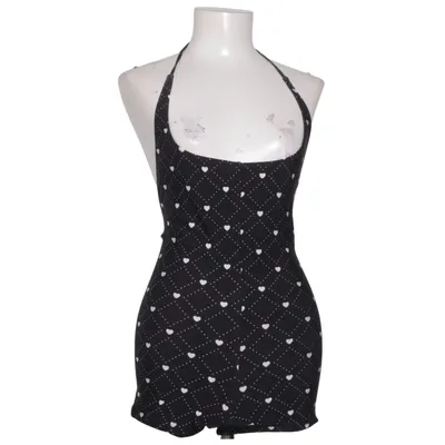 Badklänning (Svart, Vit) från Triangl Elastan, Polyamid