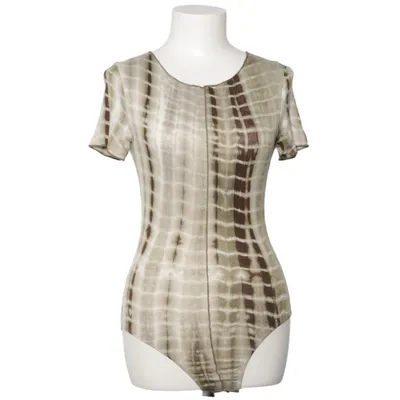 Body (Green, White) from Princess Polly Elastane, Viscose