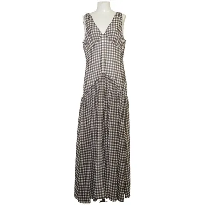 Långklänning (Brun, Vit) från Adoore Polyester