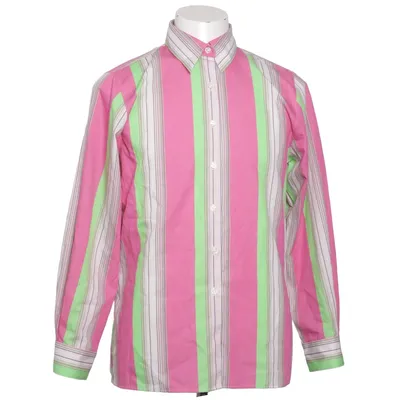 Skjorta (Rosa, Grön, Vit) från Wrinkle Free Bomull, Polyester