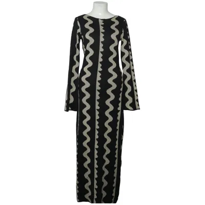 Långklänning (Jacquard Knitted Maxi Dress) från NA-KD Akryl, Bomull