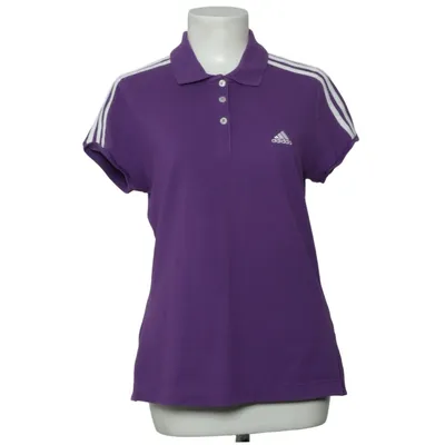 Polotrøje (Lilla, Hvid) fra Adidas Bomuld, Polyester
