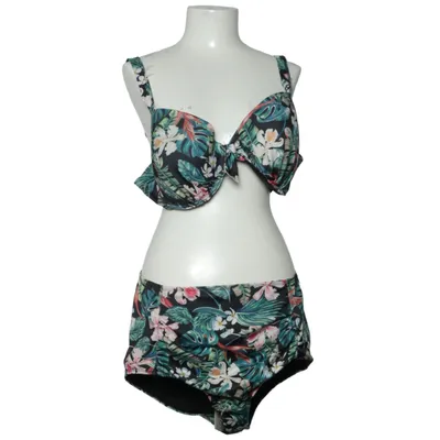 Bikini (Black, Multicolored) from Janina Curved Polyester