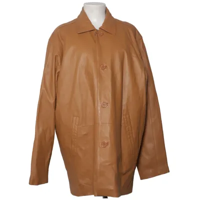 Läderkappa (Brun) från Parini Skinn, Polyester
