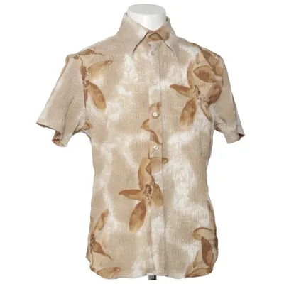 Kortärmad skjorta (Beige, Flerfärgad) från Iceman Elastan, Polyester