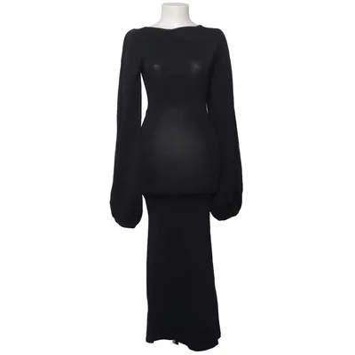 Maxi jurk (Zwart) van Adoore Polyamide, Viscose