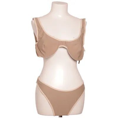 Bikini (Beige, Vit) från Moda Minx Elastan, Polyamid