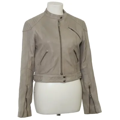Veste en cuir (Gris) de Moxy Copenhagen