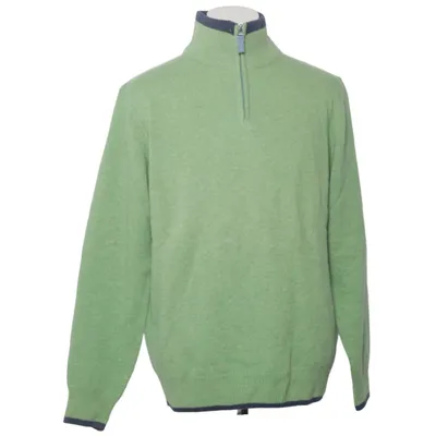 Sweater (Grøn, Blå) fra Allan Clark Polyamid, Uld
