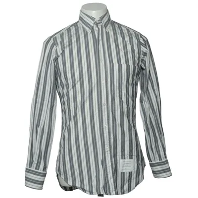 Skjorte (Blå, Hvid) fra Thom Browne Bomuld