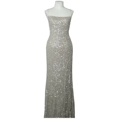 Aftonklänning (Silverfärgad) från Bubbleroom Occasion Elastan, Polyester