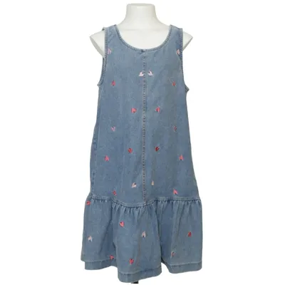 Jeanskjole (Blå, Flerfarvet) fra H&M Bomuld, Polyester, Elastan