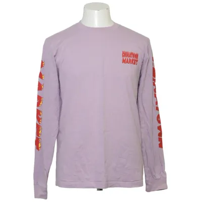 T-shirt à manches longues (Violet, Rouge) de Chinatown market Coton