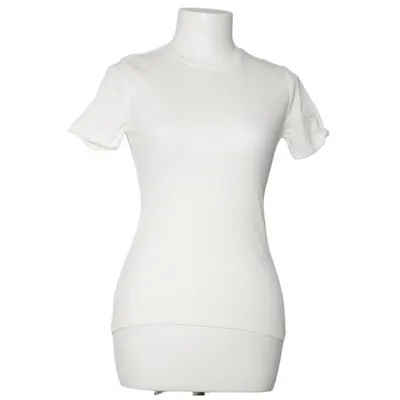 T-shirt (Vit) från Pieces Bomull, Elastan