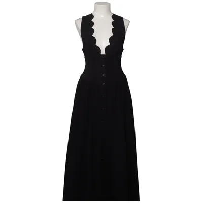 Maxi dress (Black) from Weworewhat Elastane, Linen, Polyamide, Viscose