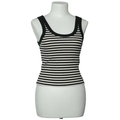 Tank Top (Black, White) from Dagmar Elastane, Organic cotton