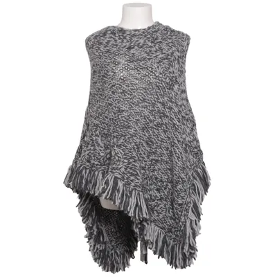 Poncho (Grå, Vit) från Zara Akryl, Ull
