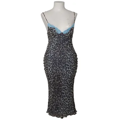Maxikleid (Blau, Braun, Schwarz) von Réalisation Seide
