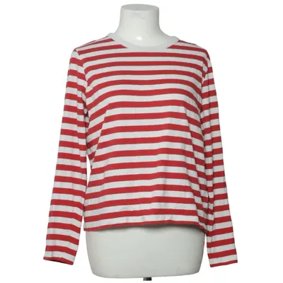 Lange mouwen shirt (Rood, Wit) van H&M Katoen